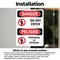 Signmission Do Not Enter Bilingual Danger Sign, Vinyl Decal, 10in W x 14in L, 2PK OS-2PACK-DS-D-1014-VS-1151 - alternate 4
